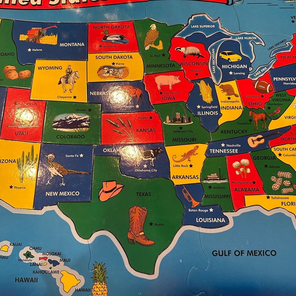 Melissa & Doug U.S.A. Extra Large Floor Puzzle - Picture 5 of 6